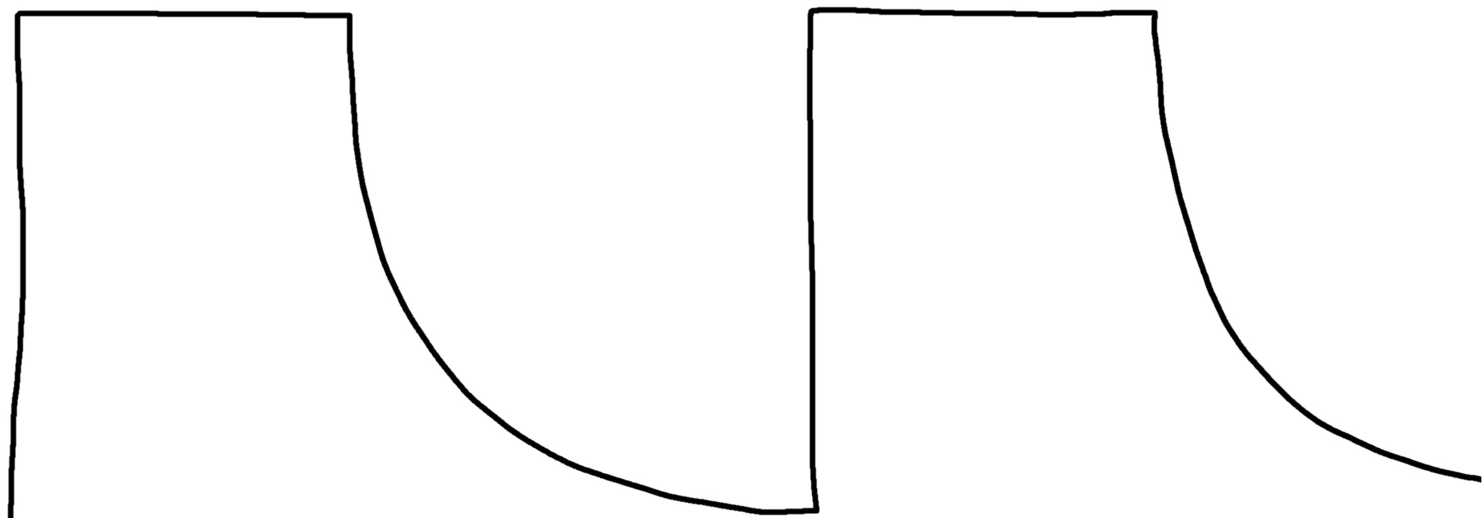 Waveform of PWM signal output from Artemis